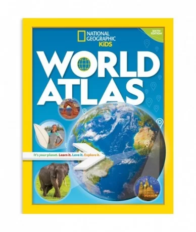 National Geographic Kids World Atlas Book Sixth Edition $7.80 BOOKS