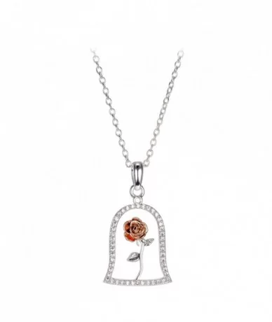 Enchanted Rose Necklace – Beauty and the Beast $8.96 ADULTS