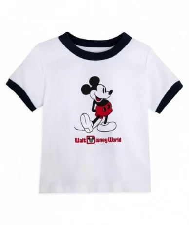 Mickey Mouse Classic Ringer T-Shirt for Baby – Walt Disney World – White $7.68 GIRLS