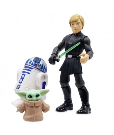 Luke Skywalker R2-D2 and Grogu Action Figure Set – Star Wars Toybox $7.12 TOYS