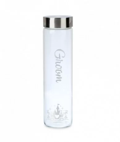 Disney's Fairy Tale Weddings Collection ''Groom'' Glass Water Bottle $6.94 TABLETOP