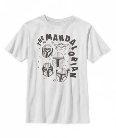 Star Wars: The Mandalorian Helmet T-Shirt for Kids $5.70 BOYS