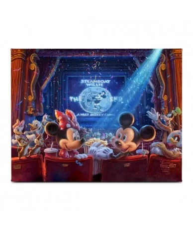 ''90 Years of Mickey'' Gallery Wrapped Canvas by Thomas Kinkade Studios $31.68 COLLECTIBLES