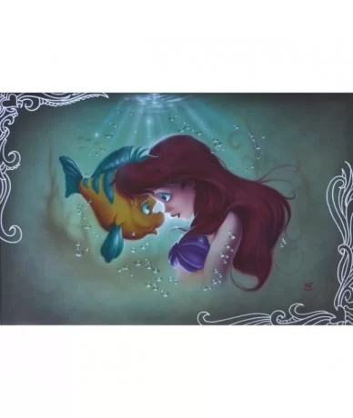 The Little Mermaid ''Ariel Flounder'' Limited Edition Giclée by Noah $64.40 HOME DECOR